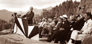 1940 Invigning av president Franklin D. Roosevelt